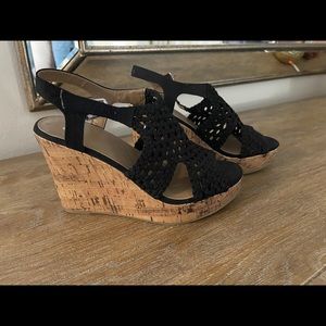 Cork espadrilles wedge